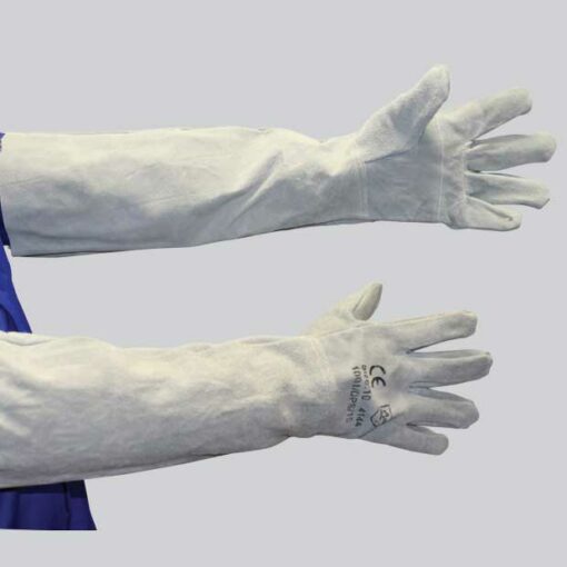 CHROME LEATHER GLOVE - SHOULDER LENGTH