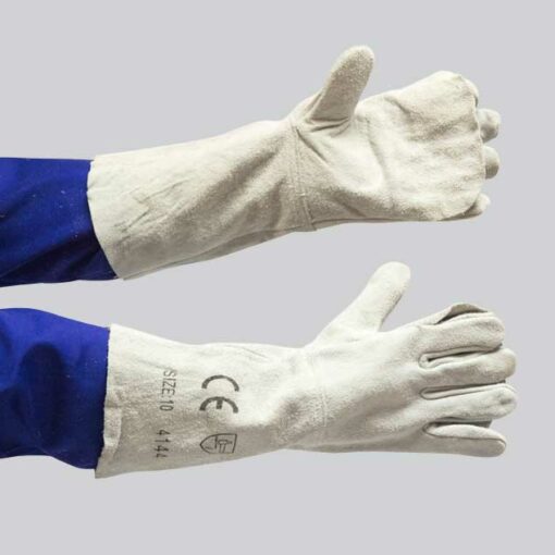 APRON PALM LEATHER GLOVE - ELBOW LENGTH