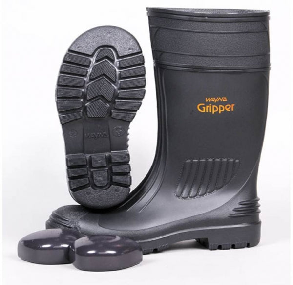 WAYNE HEAVY DUTY GRIPPER STEEL TOE GUMBOOT