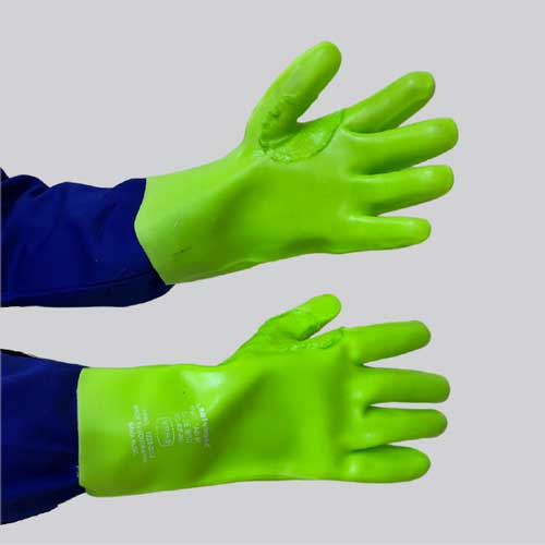 PVC MEDIUM WEIGHT REINFORCED GLOVE - OPEN CUFF