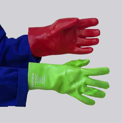 PVC MEDIUM WEIGHT REINFORCED GLOVE - OPEN CUFF