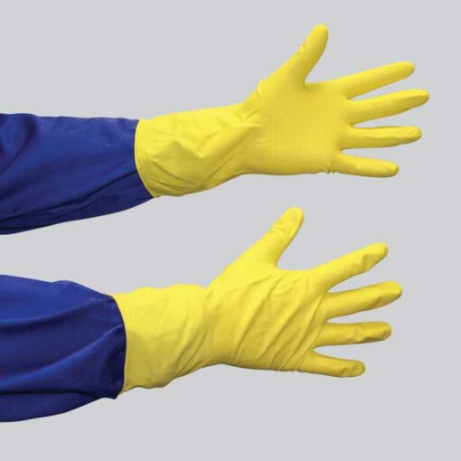 LATEX HOUSEHOLD GLOVE - YELLOW DIAMOND GRIP