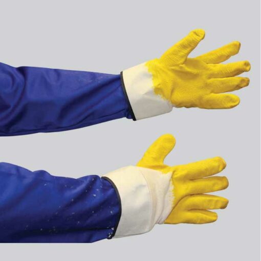 COMOREX LATEX GLOVE - YELLOW CANVAS CUFF