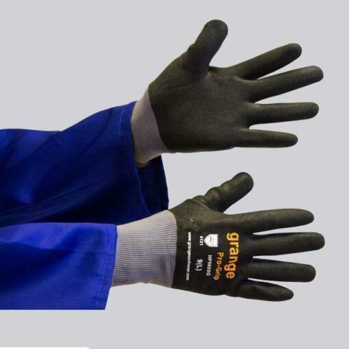 GRANGE PRO GRIP TEXTURED NITRILE/PU MINERS GLOVE - FULLY COATED