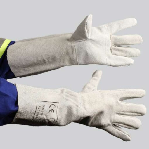 CHROME LEATHER GLOVE - ELBOW LENGTH