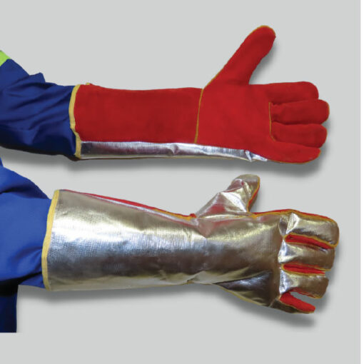 FOUNDRY ALUMINISED LEATHER GLOVES